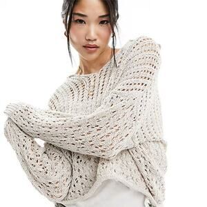 Cotton On Crochet Pullover Sweater - Size S